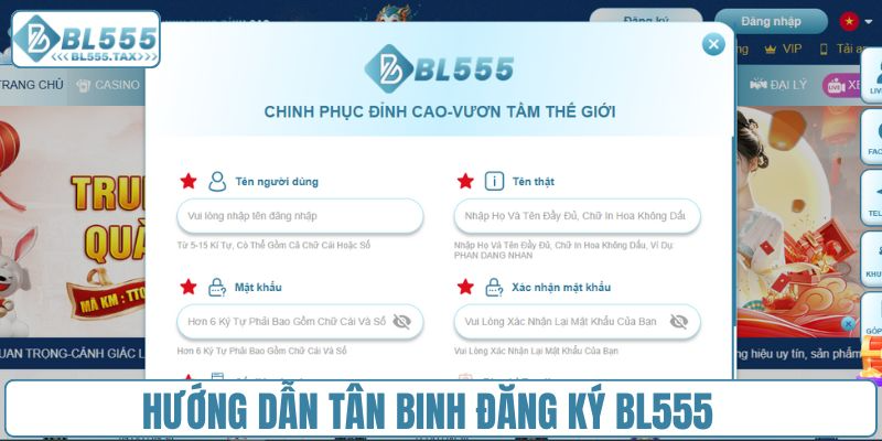 Đăng Ký BL555 - Hướng Dẫn Tạo Tài Khoản Nhanh Chóng
