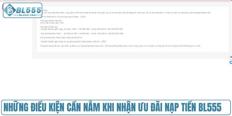 Nạp Tiền BL555 - Hướng Dẫn Cách Nạp Tiền Đơn Giản